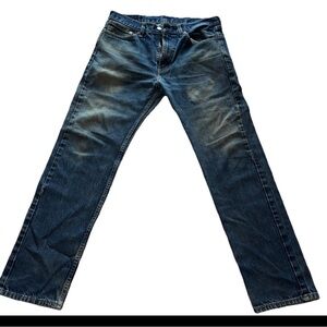 Levis 505 Jeans Mens Blue Denim Straight Leg 100% Cotton Tag 33x32
